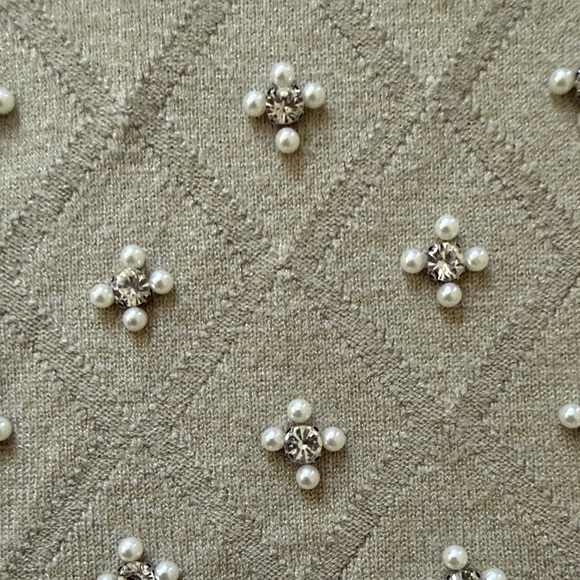 ⭐️ Firm Price ⭐️ Heather Olive Medium Embellished Sweater - Picture 3 of 5